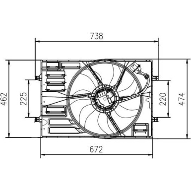 NRF Lüfter, Motorkühlung 47950