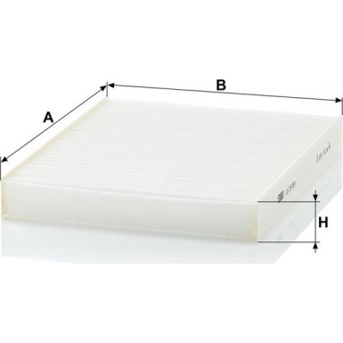 MANN-FILTER CU 26 001 Innenraumfilter, Partikelfilter