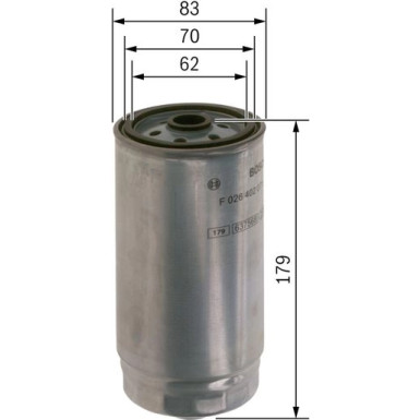 BOSCH Kraftstofffilter F 026 402 071