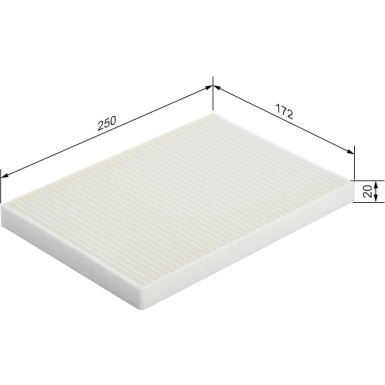 BOSCH 1 987 432 055 Innenraumfilter BOSCH 1 987 432 055 Innenraumfilter