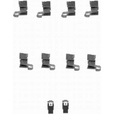 Hella Zubehörsatz, Scheibenbremsbelag 8DZ 355 204-081