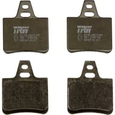 TRW Bremsbelagsatz, Scheibenbremse COTEC GDB1247 TRW Bremsbelagsatz, Scheibenbremse COTEC GDB1247