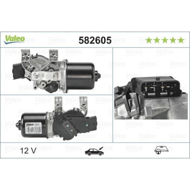 Valeo Wischermotor 582605