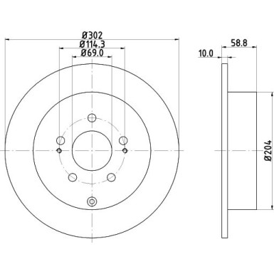 Bremsscheibe 8DD 355 118-801 Bremsscheibe 8DD 355 118-801