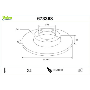 Bremsscheibe 673368 Bremsscheibe 673368