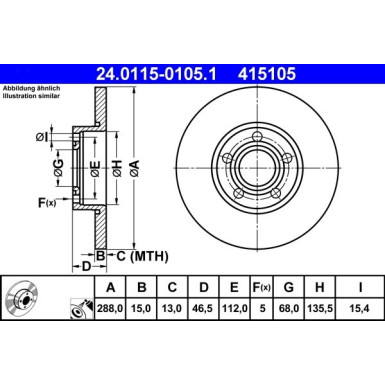 Bremsscheibe 24.0115-0105.1