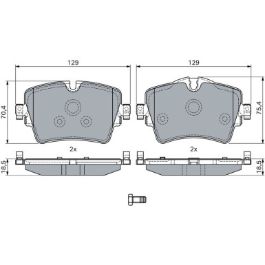 BOSCH Bremsbelagsatz, Scheibenbremse 0 986 494 940 BOSCH Bremsbelagsatz, Scheibenbremse 0 986 494 940