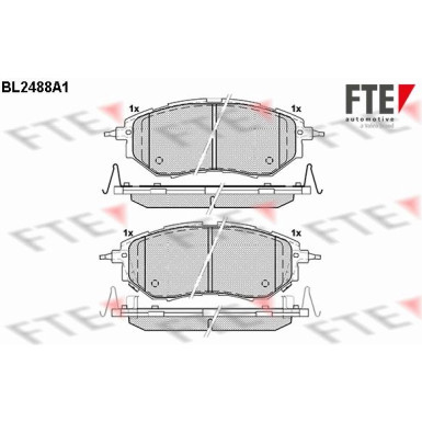 FTE Bremsbelagsatz, Scheibenbremse 9010761 FTE Bremsbelagsatz, Scheibenbremse 9010761