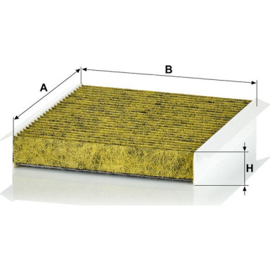 MANN-FILTER FP 2040 Innenraumfilter FreciousPlus Aktivkohlefilter mit Polyphenol, antibakteriell, Feinstaubfilter (PM 2.5)