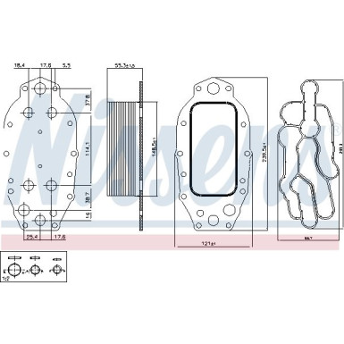 Nissens Ölkühler, Motoröl FIRST FIT 91121