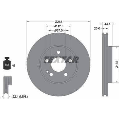 Textar Bremsscheibe PRO+ 92132005