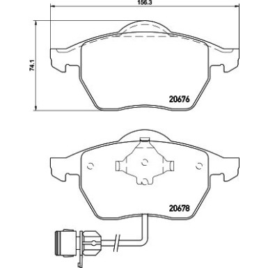 Hella Bremsbelagsatz, Scheibenbremse 8DB 355 007-461 Hella Bremsbelagsatz, Scheibenbremse 8DB 355 007-461