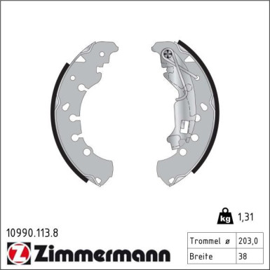 Bremsbackensatz 10990.113.8 Bremsbackensatz 10990.113.8