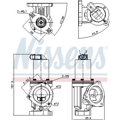 AGR-Ventil 98167 AGR-Ventil 98167