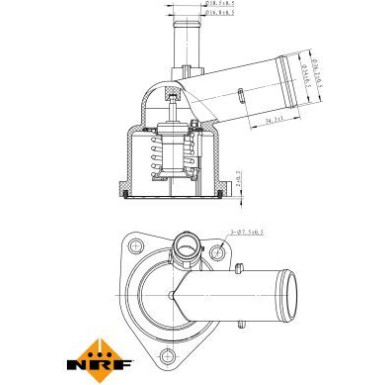 NRF Thermostat, Kühlmittel EASY FIT 725043