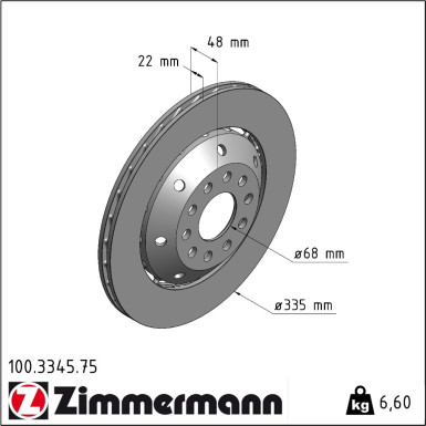 Bremsscheibe 100.3345.75