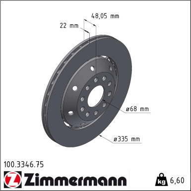 Bremsscheibe 100.3346.75