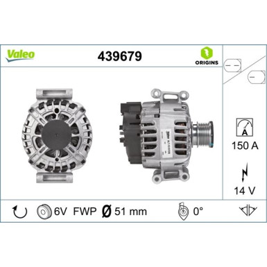 Generator Valeo Origins New OE TECHNOLOGIE 439679