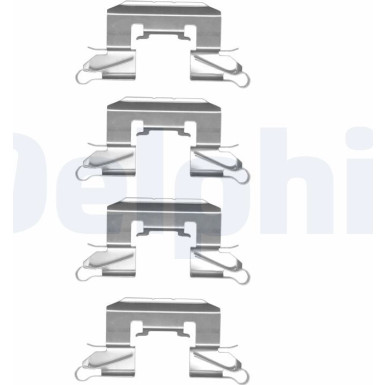 Delphi Zubehörsatz, Scheibenbremsbelag LX0507