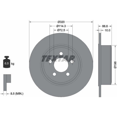 Textar Bremsscheibe PRO 92234803