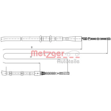 Metzger Seilzug, Feststellbremse 10.7503
