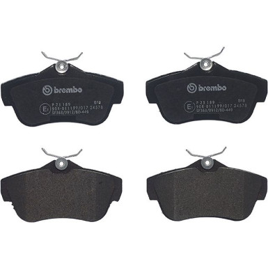 Brembo Bremsbelagsatz, Scheibenbremse PRIME LINE P 23 189 Brembo Bremsbelagsatz, Scheibenbremse PRIME LINE P 23 189