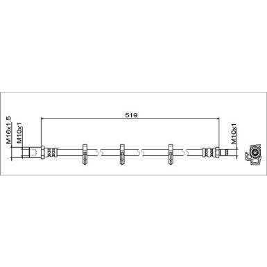 Metzger Bremsschlauch 4112047