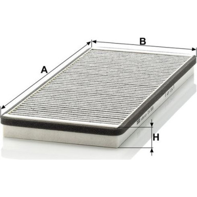 MANN-FILTER CUK 3858 Innenraumfilter, Aktivkohlefilter MANN-FILTER CUK 3858 Innenraumfilter, Aktivkohlefilter