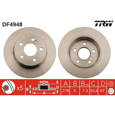 Bremsscheibe DF4948 Bremsscheibe DF4948