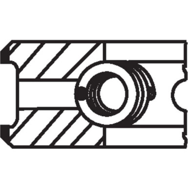 Mahle Kolbenringsatz 002 49 N0
