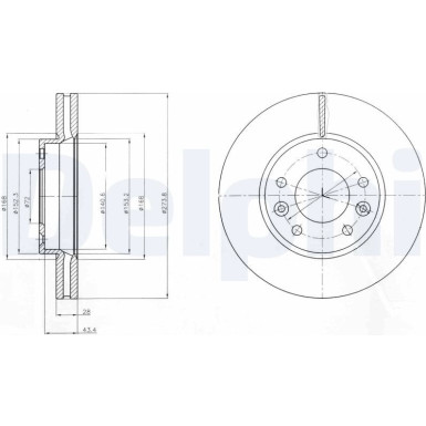 Delphi Bremsscheibe BG4261