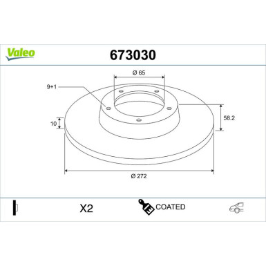 Bremsscheibe 673030 Bremsscheibe 673030