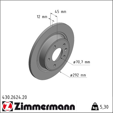 Bremsscheibe 430.2624.20