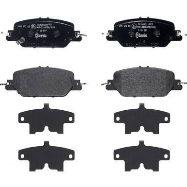 Brembo Bremsbelagsatz, Scheibenbremse PRIME LINE P 28 097