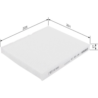 BOSCH 1 987 432 170 Innenraumfilter FILTER+ BOSCH 1 987 432 170 Innenraumfilter FILTER+
