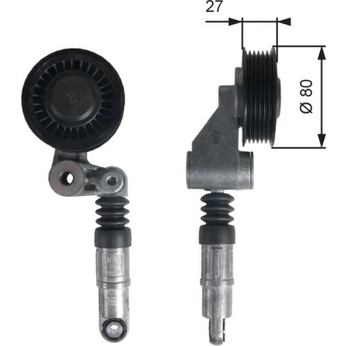 Spannrolle, Keilrippenriemen T39236