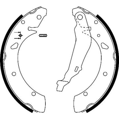Bremsbackensatz 91055200 Bremsbackensatz 91055200