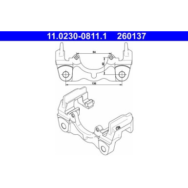 ATE Halter, Bremssattel 11.0230-0811.1