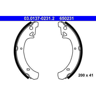 Bremsbackensatz 03.0137-0231.2 Bremsbackensatz 03.0137-0231.2