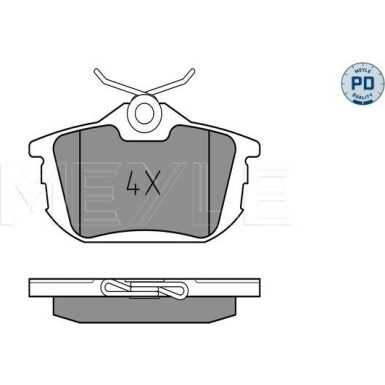 Meyle Bremsbelagsatz, Scheibenbremse MEYLE-PD: Advanced performance and design 025 218 6115/PD Meyle Bremsbelagsatz, Scheibenbremse MEYLE-PD: Advanced performance and design 025 218 6115/PD