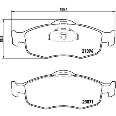 Brembo Bremsbelagsatz, Scheibenbremse PRIME LINE P 24 037 Brembo Bremsbelagsatz, Scheibenbremse PRIME LINE P 24 037