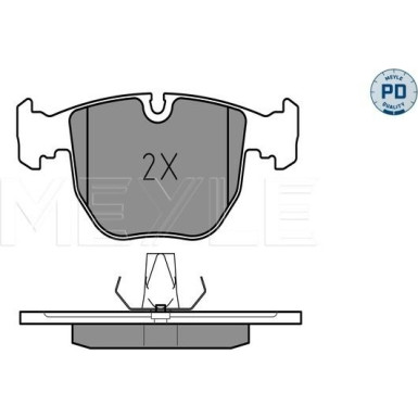 Meyle Bremsbelagsatz, Scheibenbremse MEYLE-PD: Advanced performance and design 025 214 8619/PD