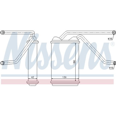 Nissens Wärmetauscher, Innenraumheizung 76511 Nissens Wärmetauscher, Innenraumheizung 76511