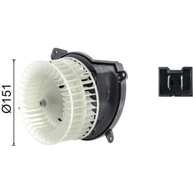 Mahle Innenraumgebläse BEHR AB 222 000S