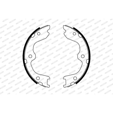 Ferodo Bremsbackensatz, Feststellbremse PREMIER FSB4005