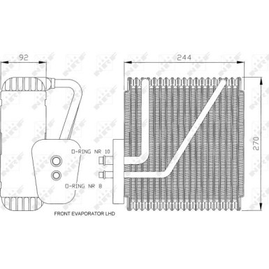 Verdampfer, Klimaanlage 36045 Verdampfer, Klimaanlage 36045