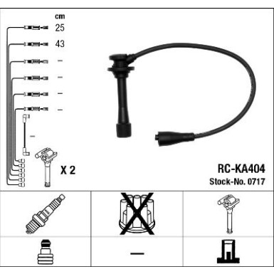 NGK Zündleitungssatz 0717