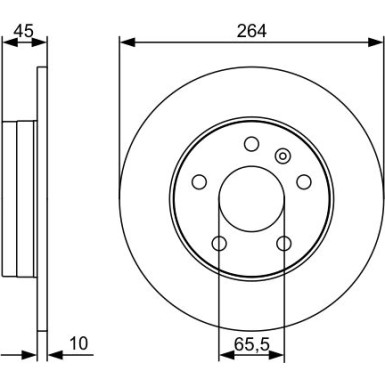 BOSCH Bremsscheibe 0 986 479 C66