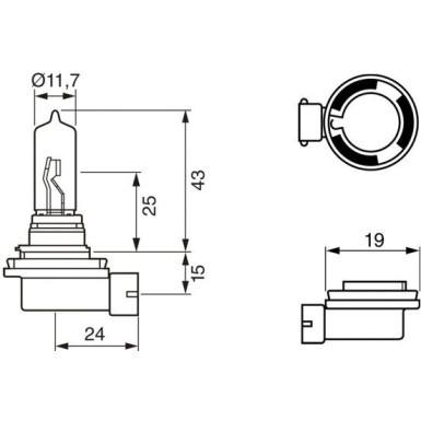 BOSCH Glühlampe, Fernscheinwerfer Pure Light WS 1 987 302 082