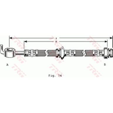 TRW Bremsschlauch PHD163
